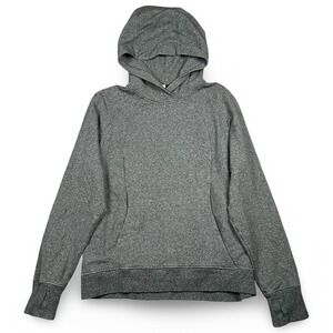 Lululemon Scuba Pullover Hoodie Women's 10 Gray Cotton Terry Pullover Sweatshirt